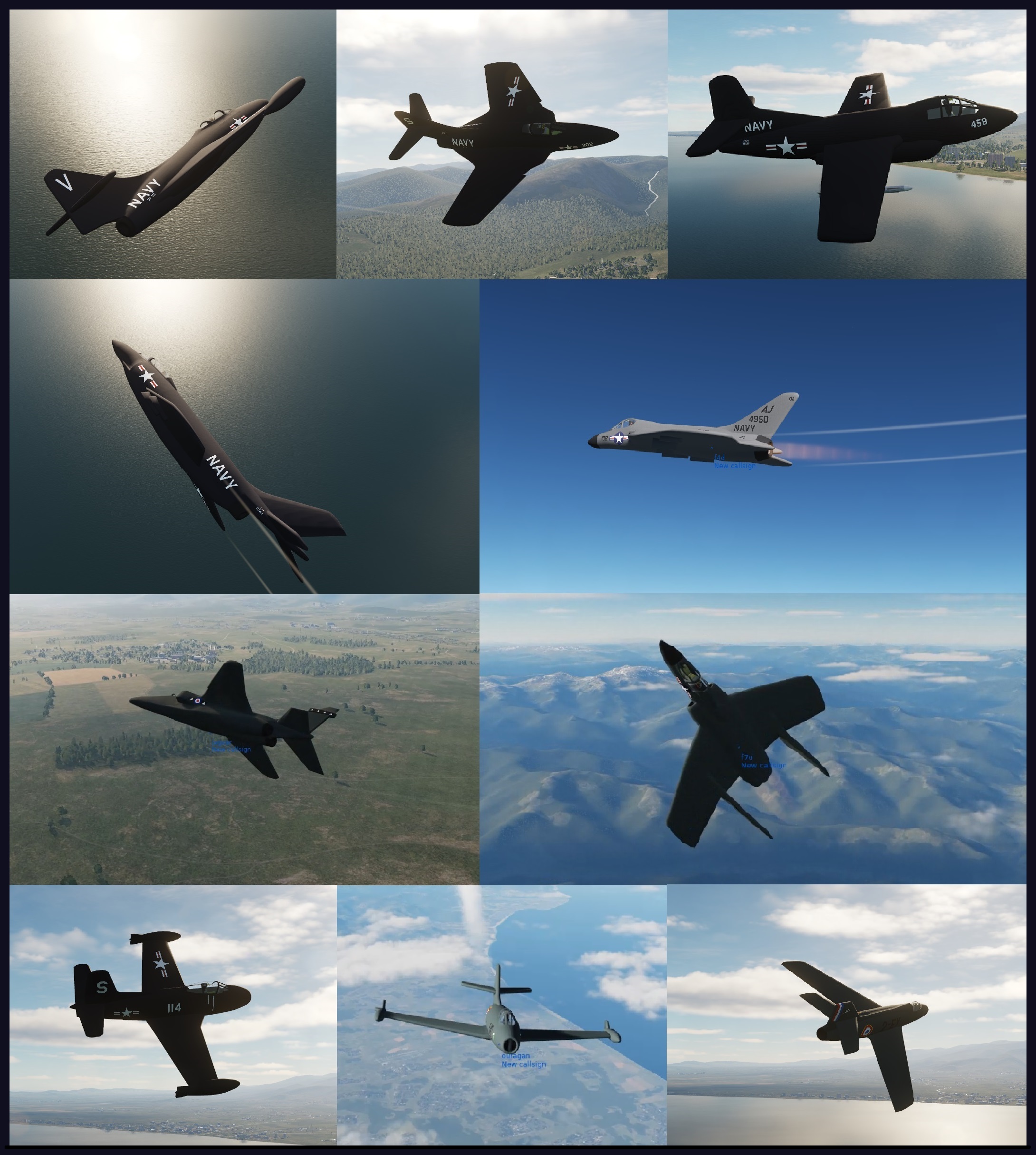 AI 'Clay Pigeon' aircraft pack 1 (cold war era jets)
