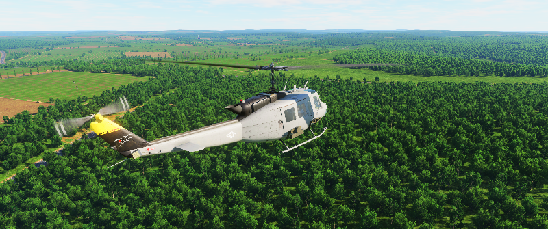 UH-1H Huey Skin Black Widows