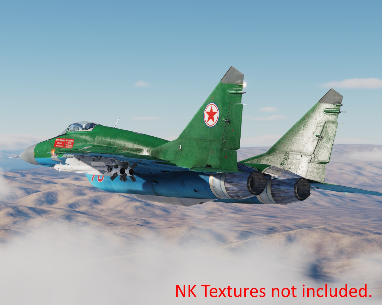 MiG-29S / custom RoughMet Textures