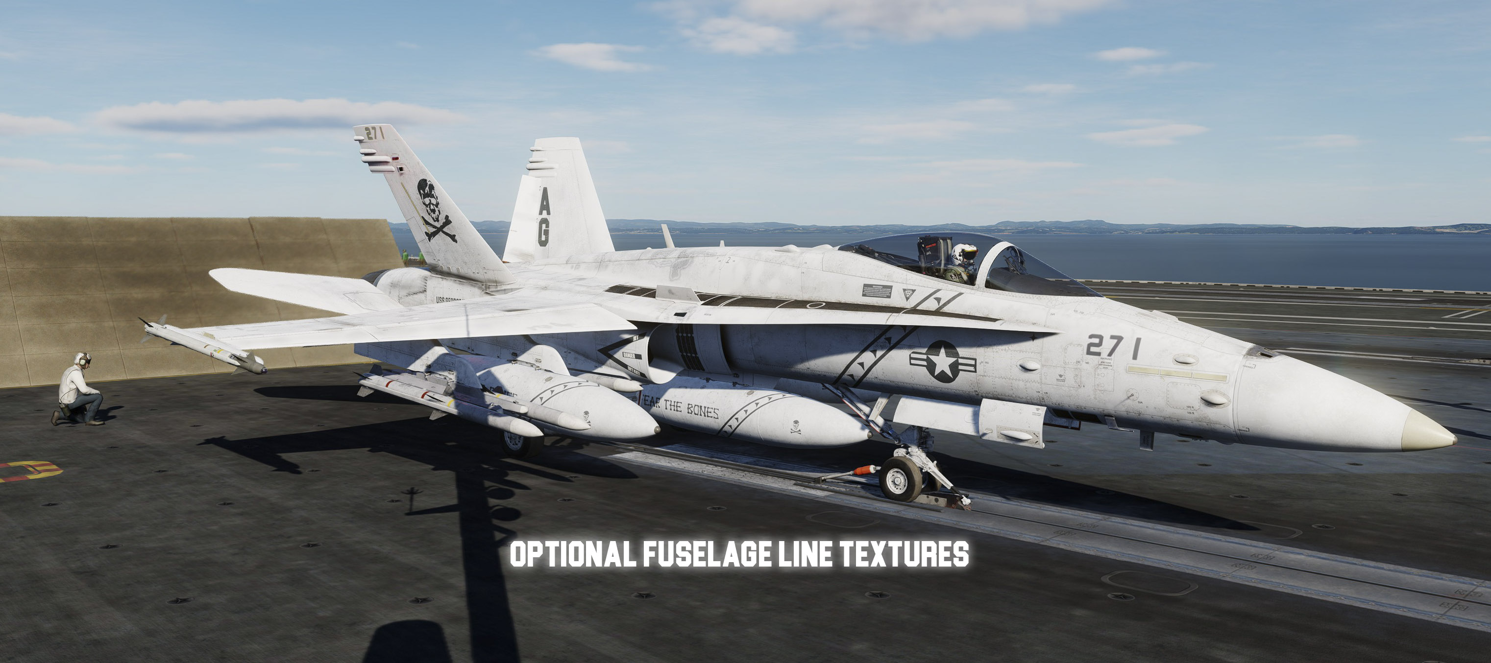 F/A-18C VFA-103 Jolly Rogers Clean Aircraft of the Line 4k Re-Mastered (Updated: 12/15/2023)