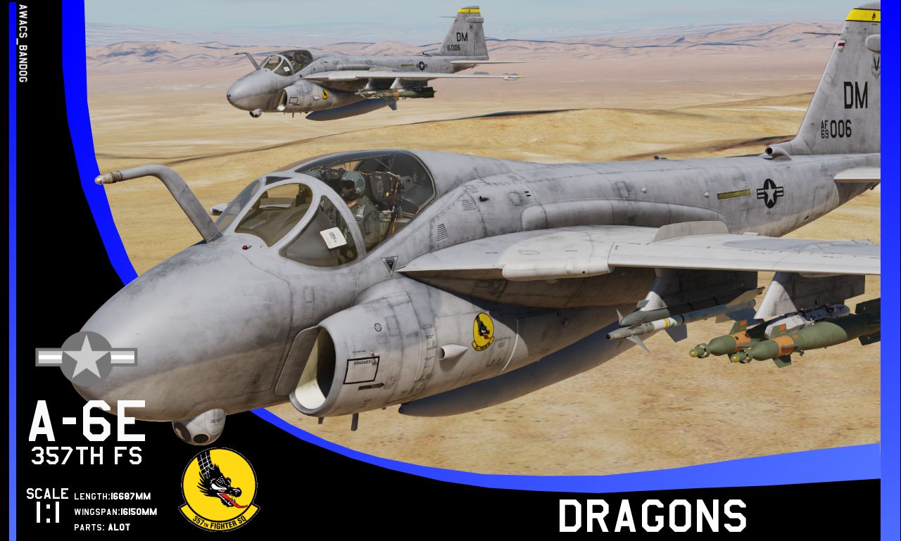 357th Fighter Squadron ‘Dragons’ A-6E (Fictional)