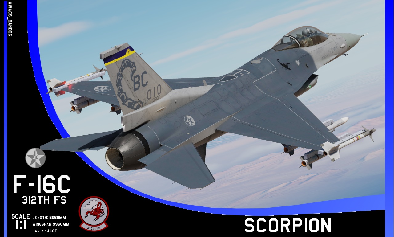 Ace Combat - 312th Fighter Squadron "Scorpions" Baja Cineloa Air National Guard F-16C