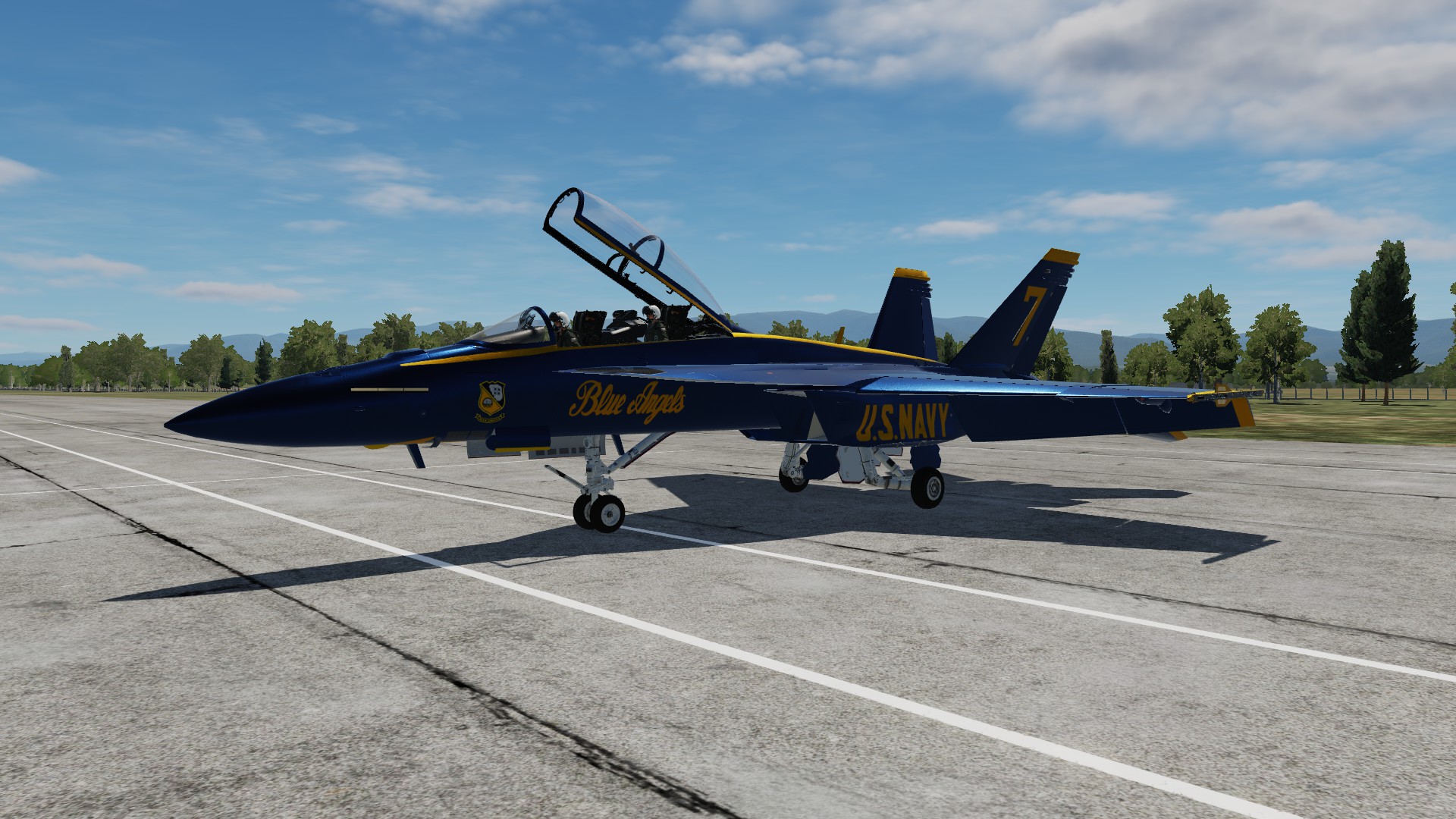 F/A-18F Blue Angels No. 7 for the CJS Super Hornet Mod