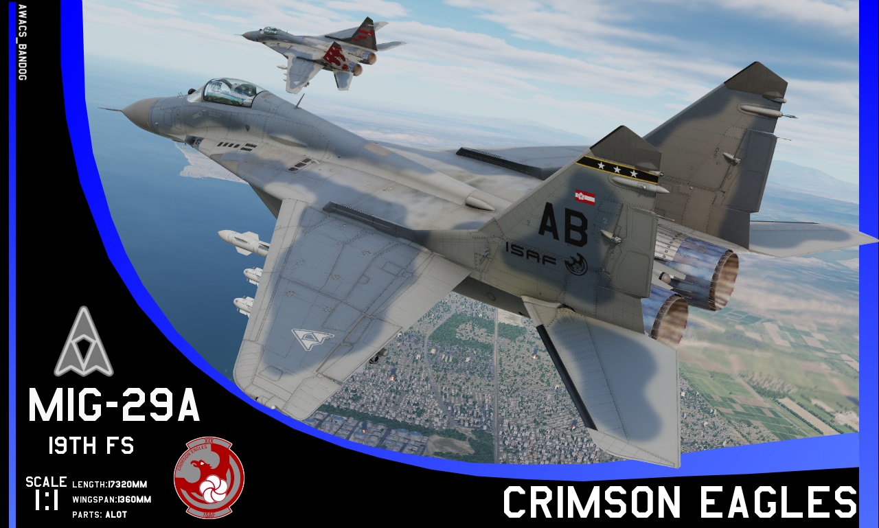 Ace Combat - ISAF Air Force 19th Fighter Squadron "Crimson Eagles" Mig-29
