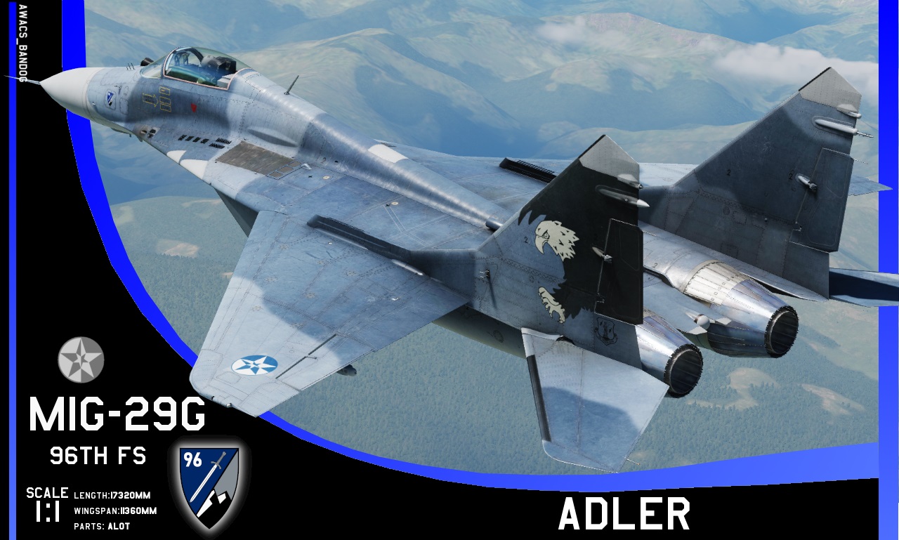 Ace Combat - 96th Fighter Squadron "Adler" North Osea Air National Guard MiG-29G [OUTDATED]