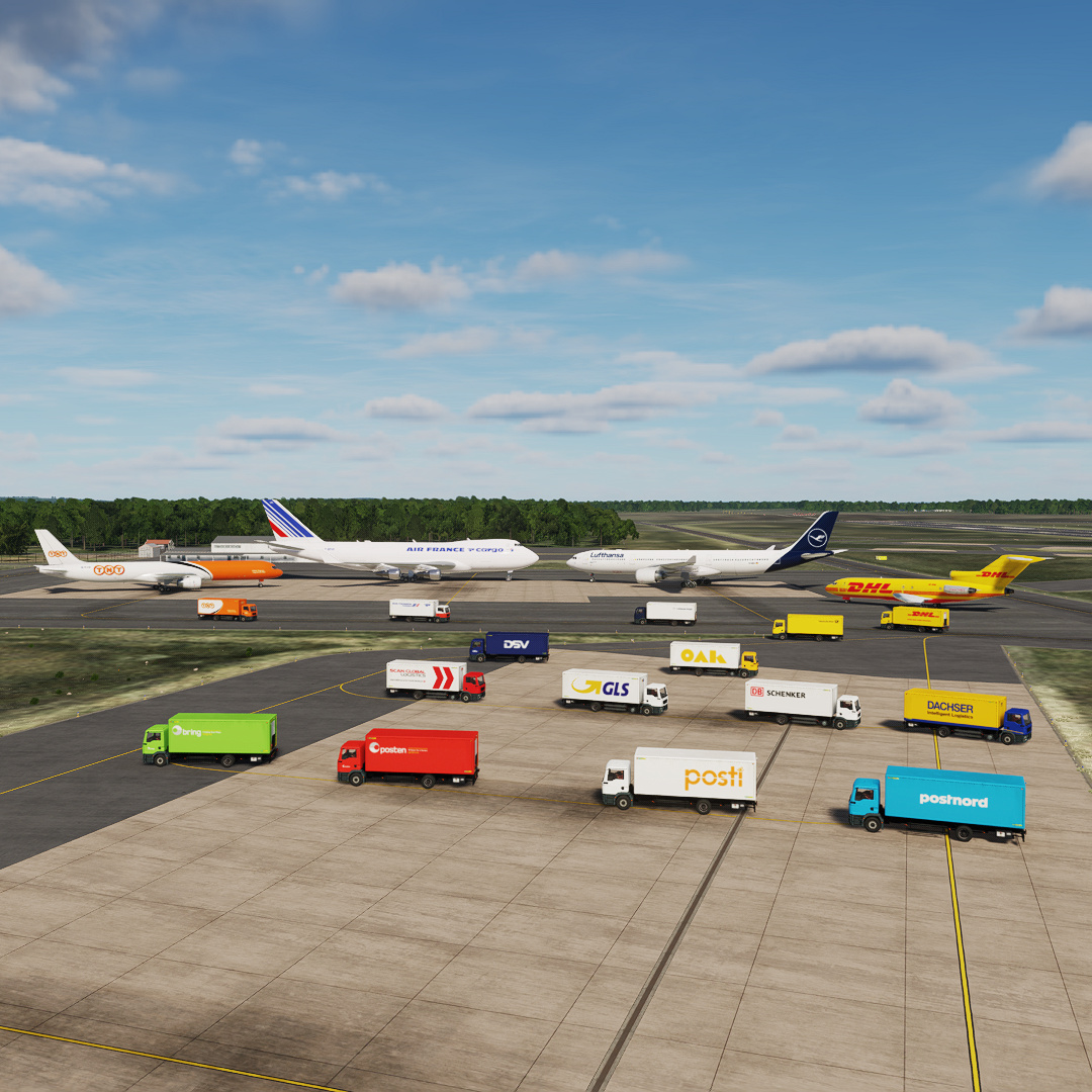 Civil logistics Liveries skinpack for EURO Truck Box in CAP-Vehicles mod