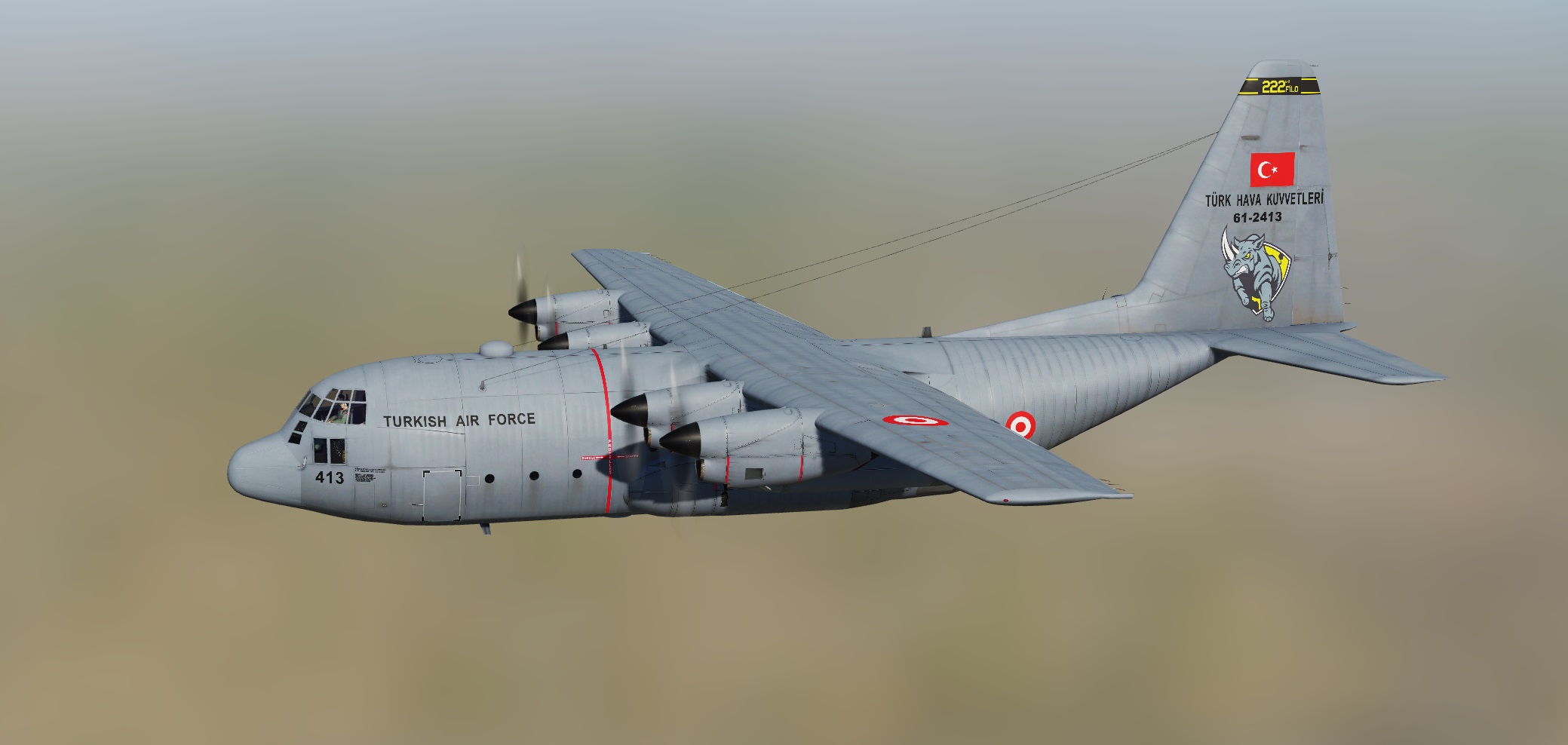 Turkish Air Force C-130 HERCULES_222nd FİLO_4K