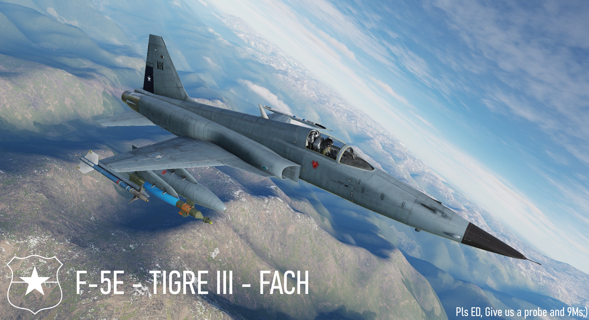 Semi Historical F-5E Tiger III Remastered FACH 2000s