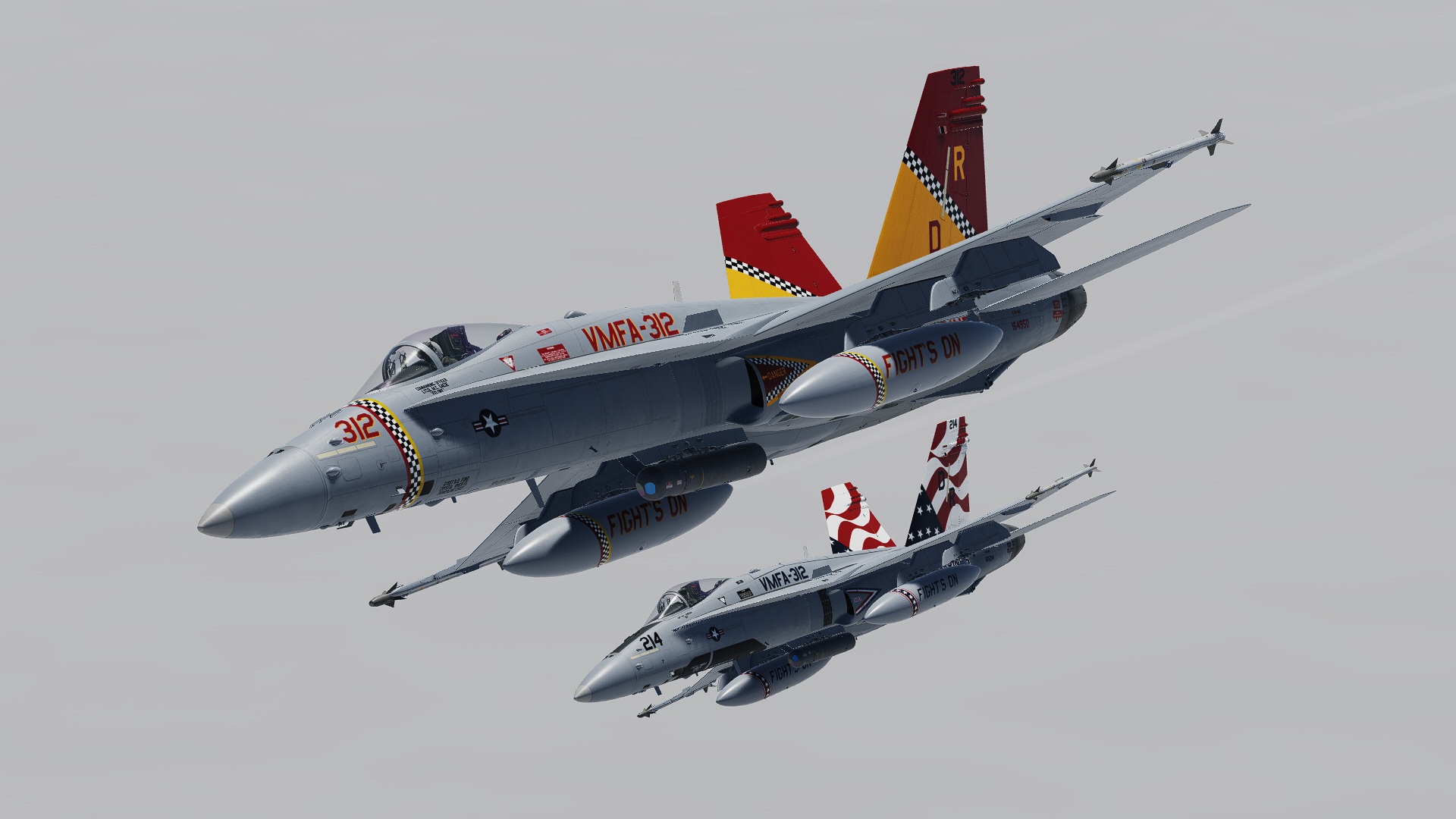 F/A-18C VFMA-312 Checkerboards Skin pack