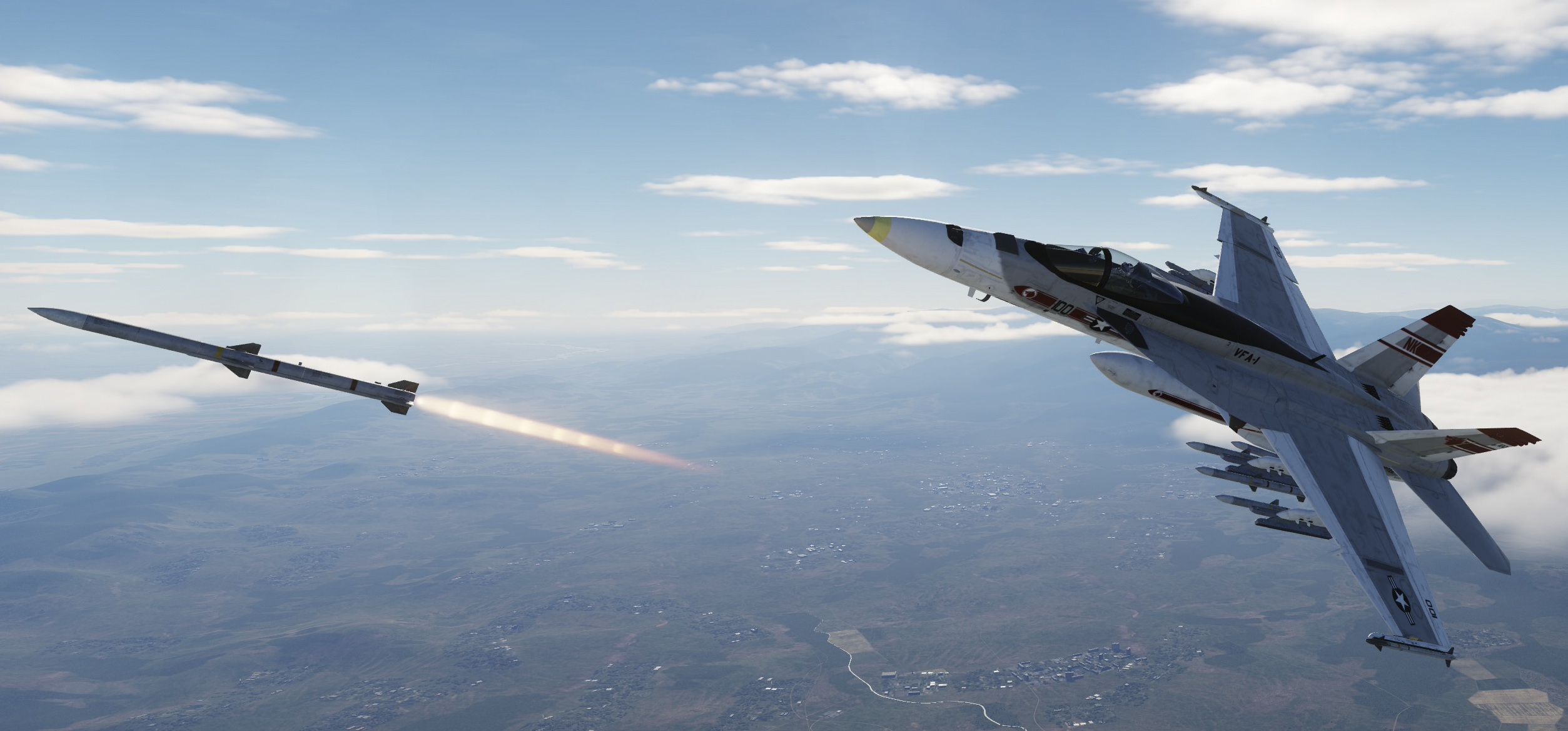 CJS F/A-18EFG Superbug Mod VFA-1 Wolfpack Livery (Fictional) - Pack 1 of 2