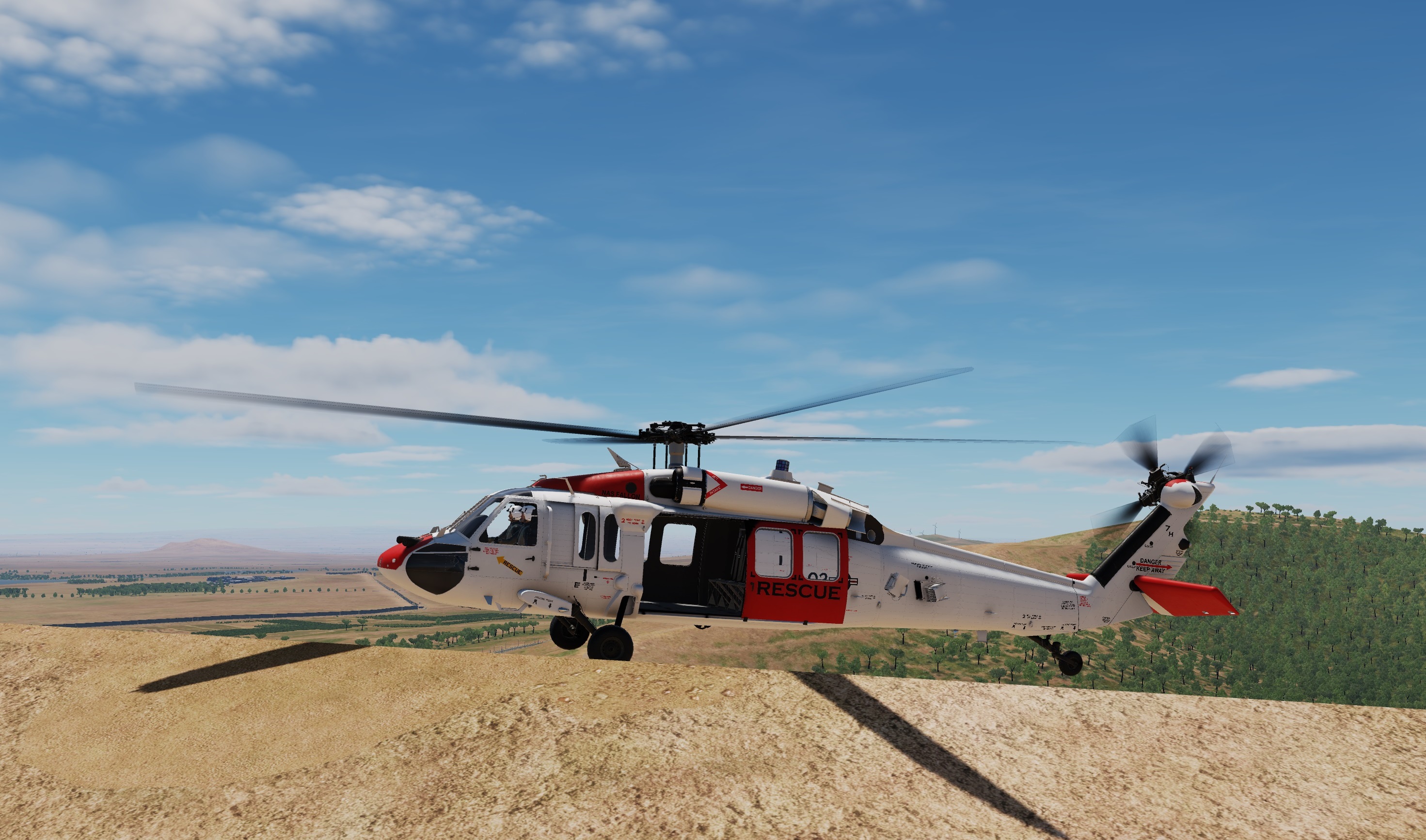 US Navy Naval Air Station Fallon Search and Rescue (SAR) Livery for UH-60L 