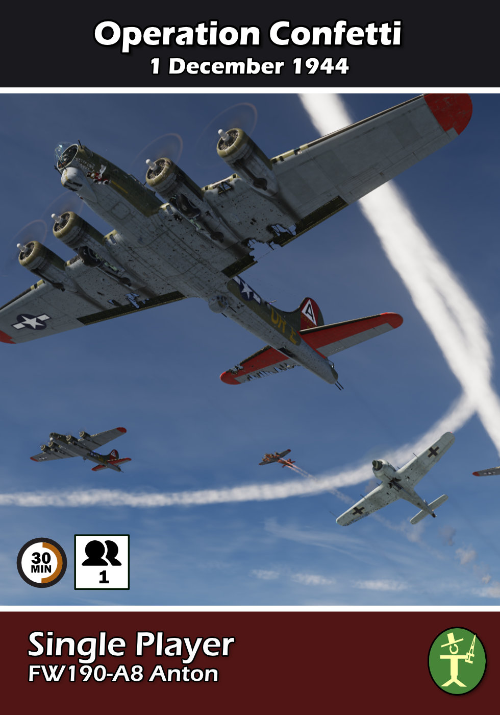 FW190 A-8 Operation Confetti - Single Player Bomber Intercept