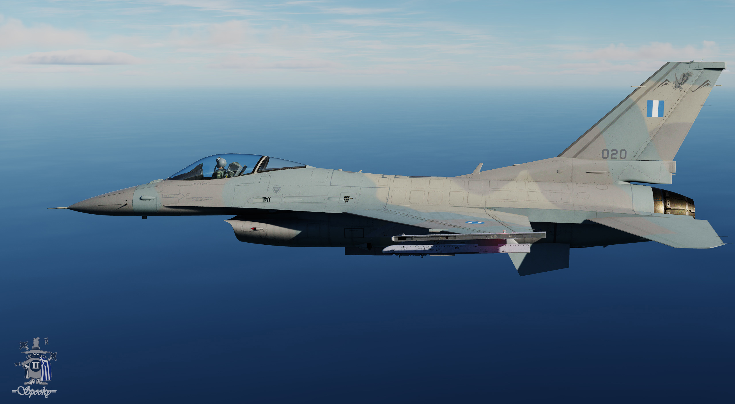 Hellenic Air Force F-16C 336 SQN OLYMPOS "020"