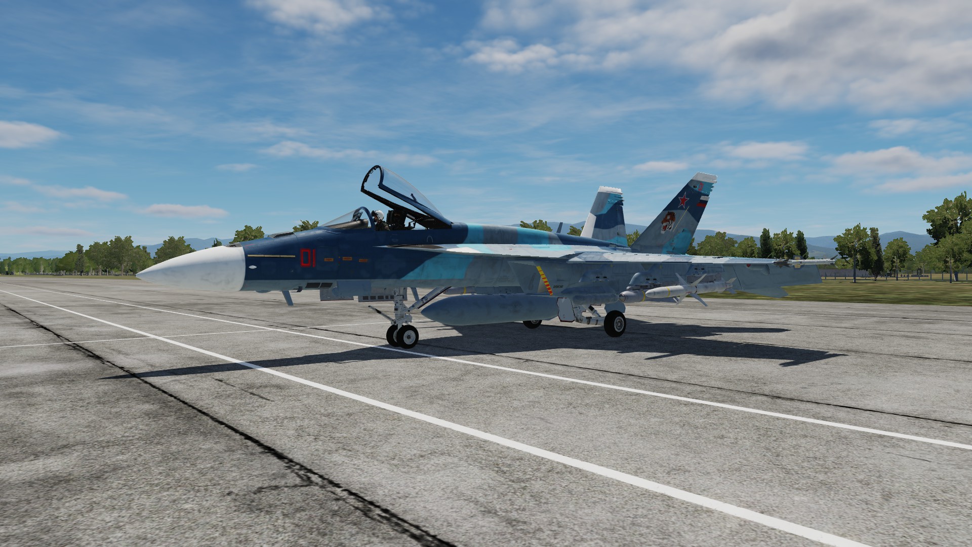 Fictional F/A-18 "Su-33" Scheme for the CJS Super Hornet Mod