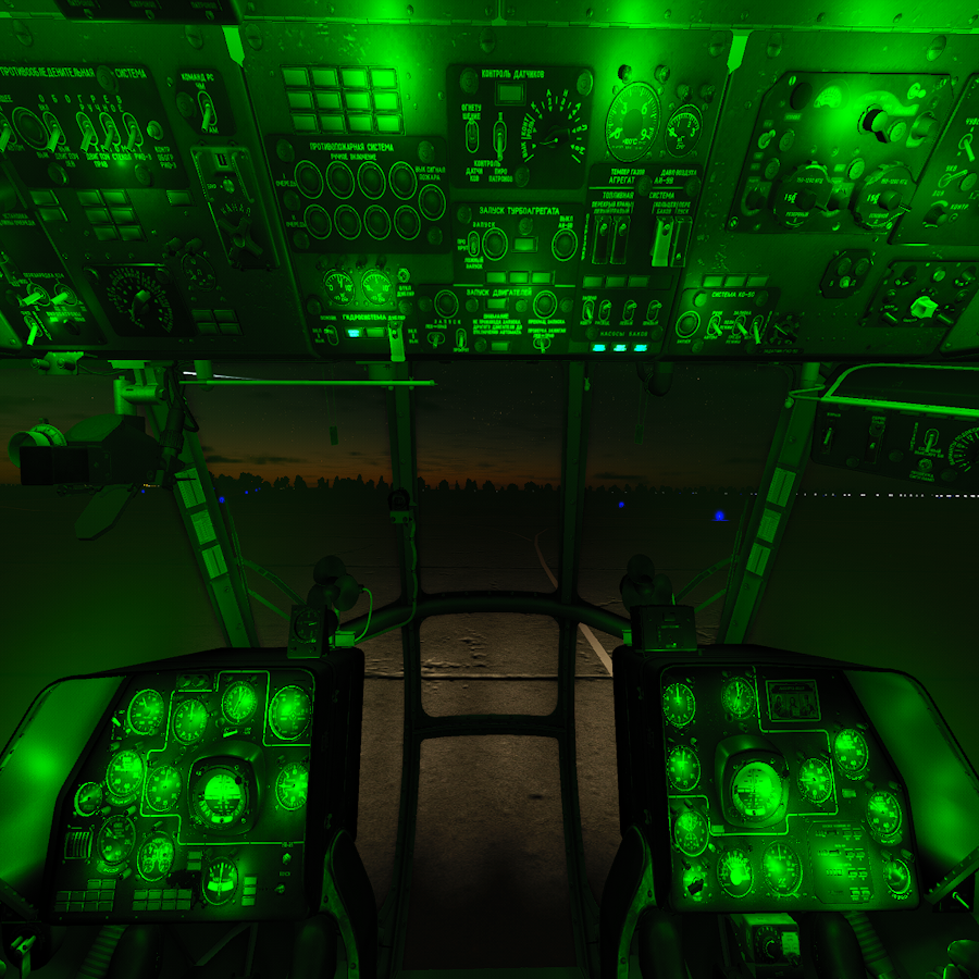 Green Cockpit Lights Mi-8MTV2