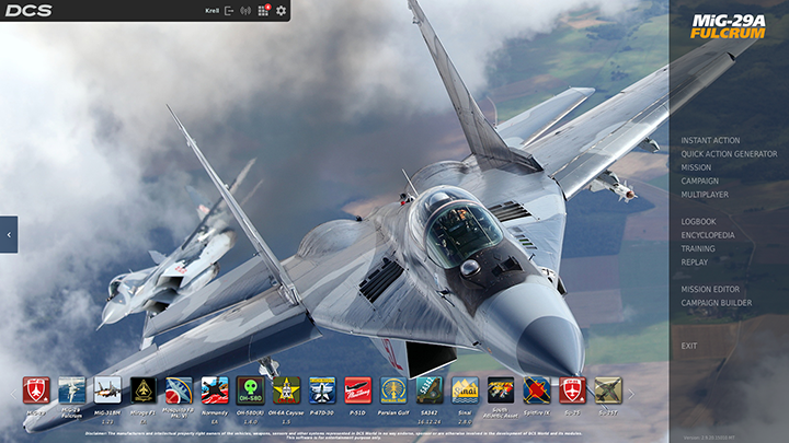 Mig-29 Fulcrum Menu & Loading Screen Wallpaper Theme