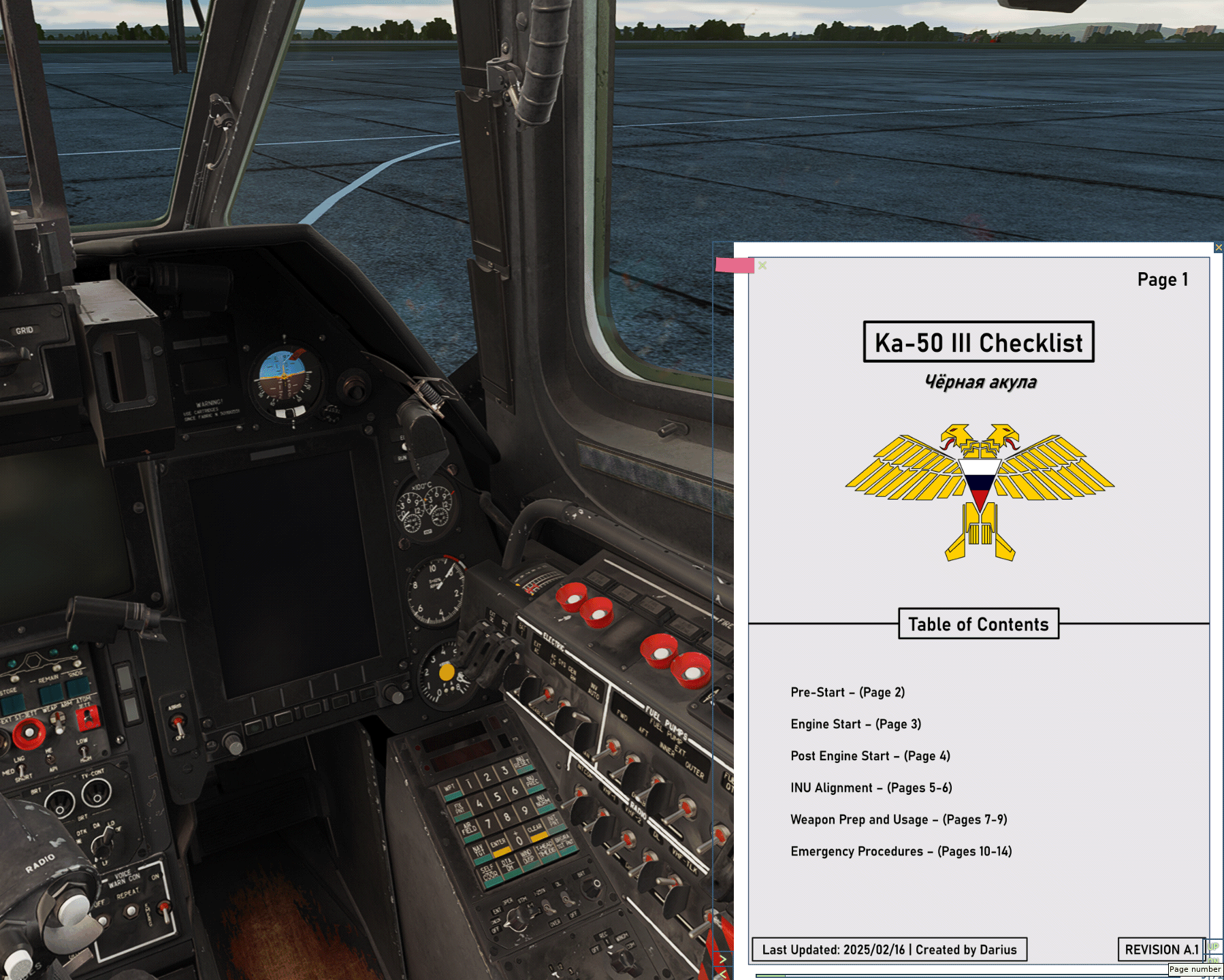 KA-50 Black Shark III | Comprehensive Checklist