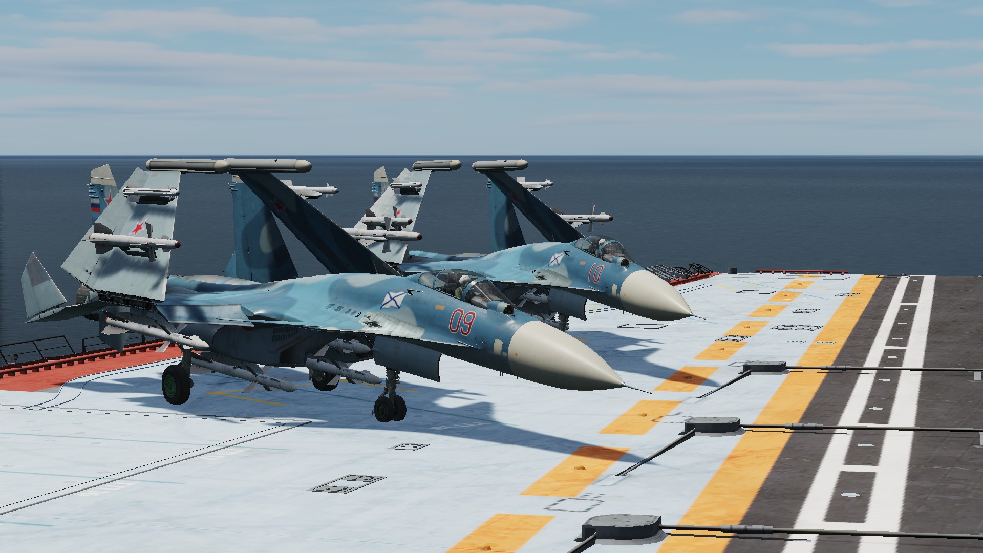 Су-33 Патрулирование (используется модуль Supercarrier)