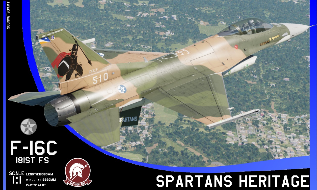 Ace Combat -181st Fighter Squadron "Spartans" Pacifica Air National Guard Heritage Scheme