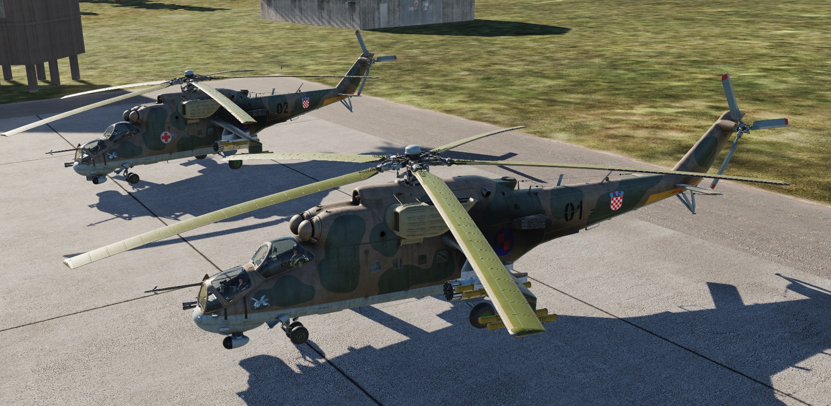 Mi-24P Croatian Air Force Forest 4 skin (Fictional)