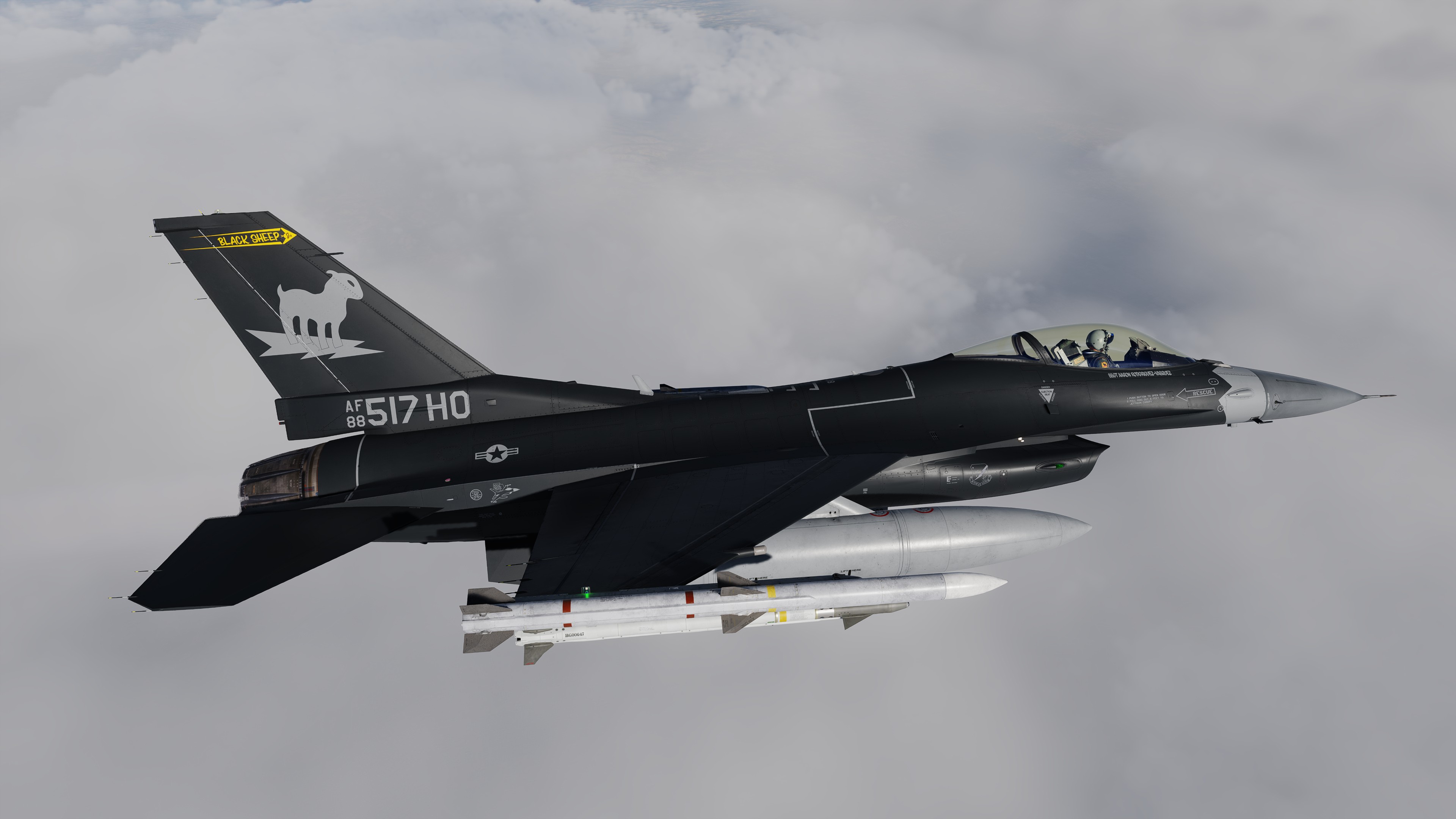 88-0517 F-16C Block 42D 8th FS HO "Black Sheep"