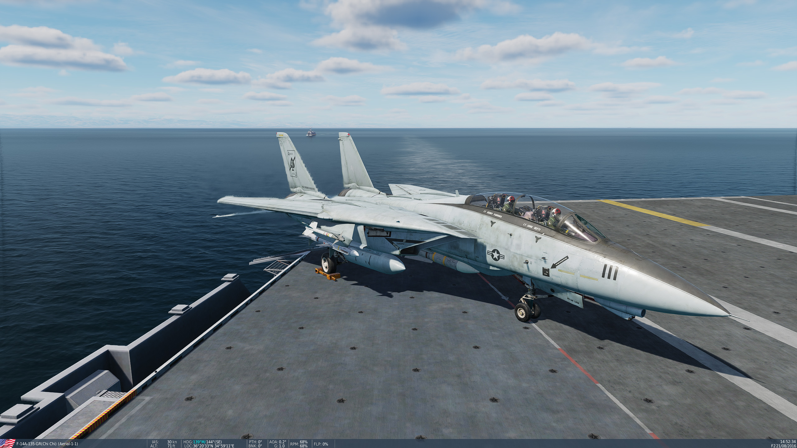 F-14A, AJ111, BN160898, VF-41, USS Theodore Roosevelt, 1991 Gulf War