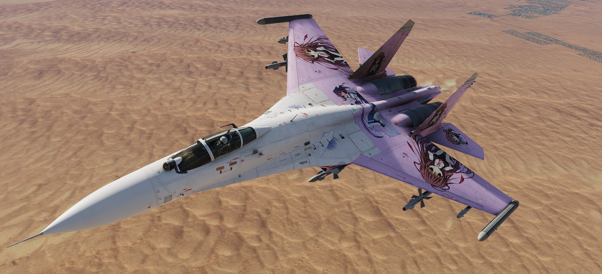 Su-27 "Sakura no Uta – Rin Misakura" Livery