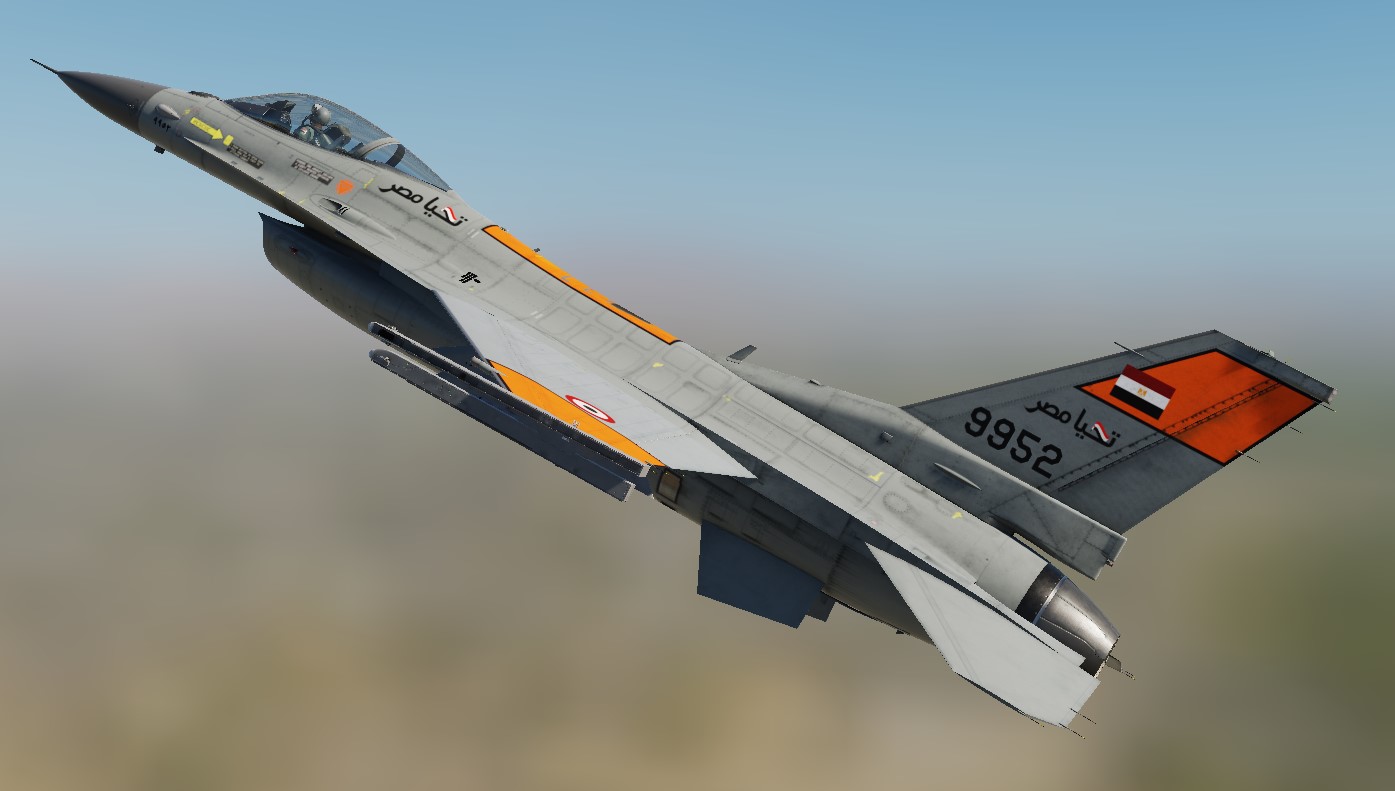 F-16 C Egyptian Orange Tahya Masr Skin V1