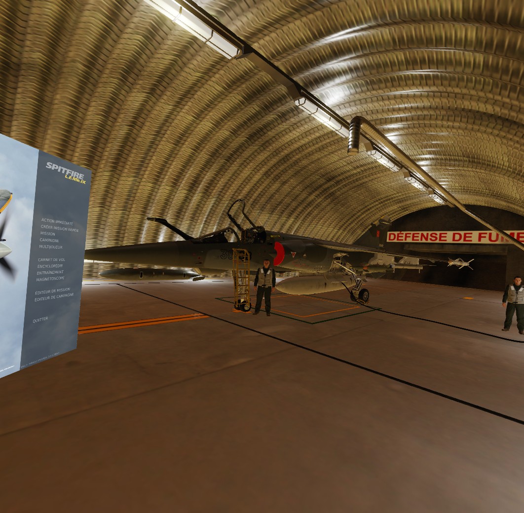 Hangar VR mod with Mirage F1