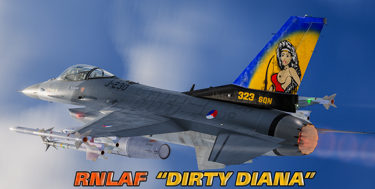 RNLAF F-16AM J-230 "Dirty Diana"