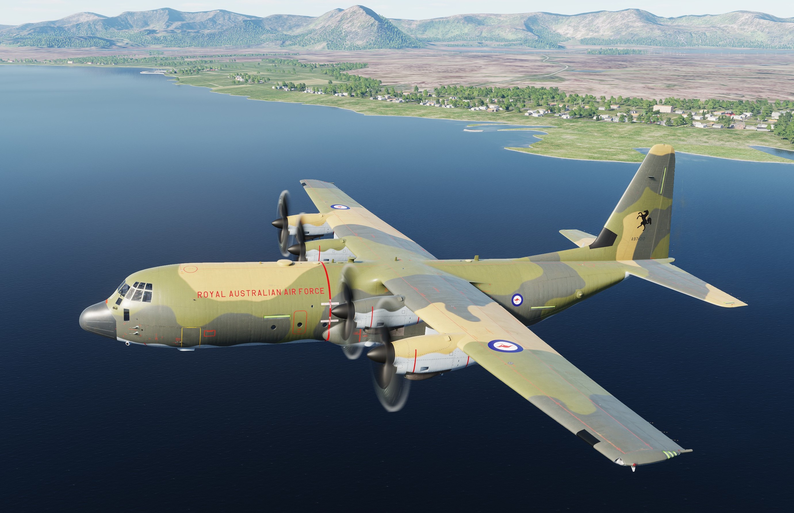 C-130J-30 : RAAF 36 Sqn Camouflage scheme as applied to the C-130H in 1982