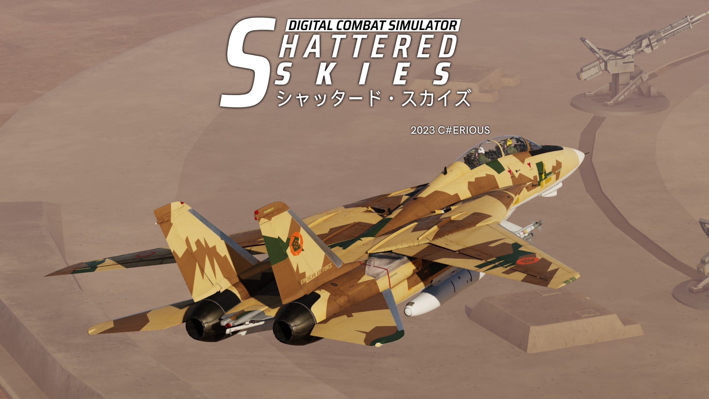 Shattered Skies Project - F-14B Erusean Air Force desert splinter (ACE: Kitten)