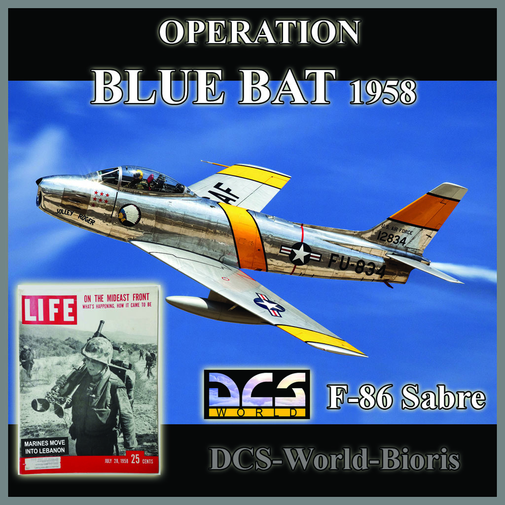 Operation BLUE BAT 1958 - F-86 Saber - Syria - ENGLISH