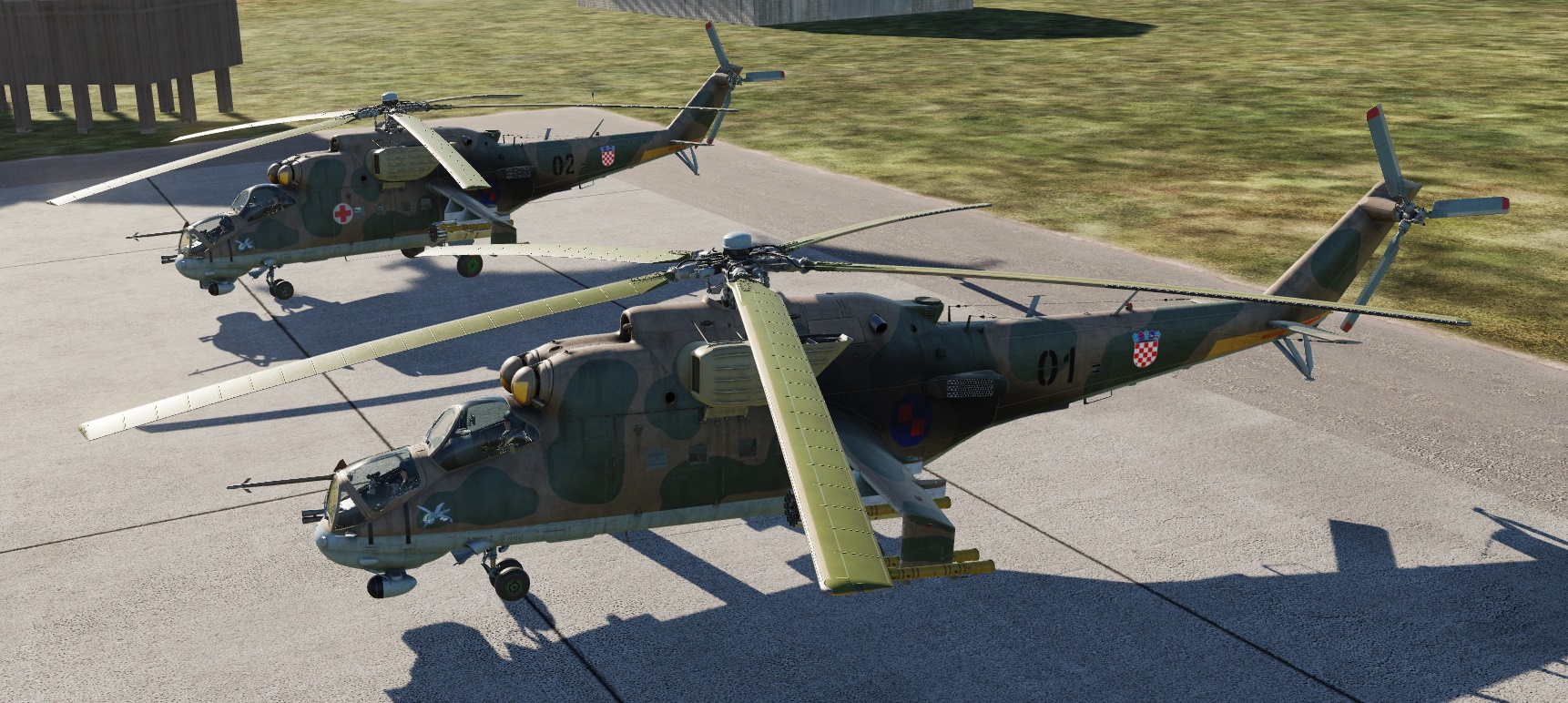 Mi-24P Croatian Air Force Forest 3 skin (Fictional)