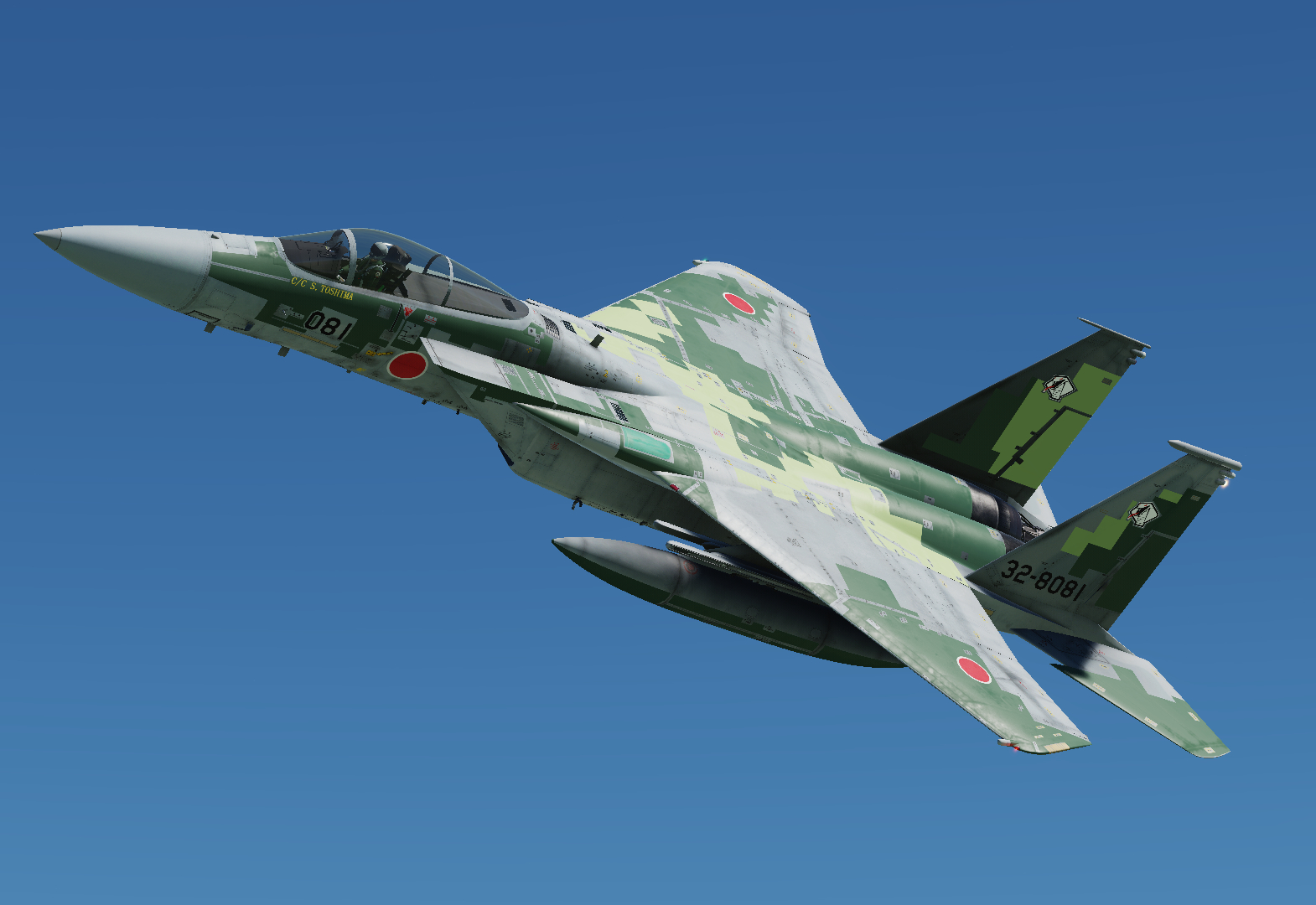 ASDF F-15DJ AGGRESSOR 32-8081 Skin {Fictional}