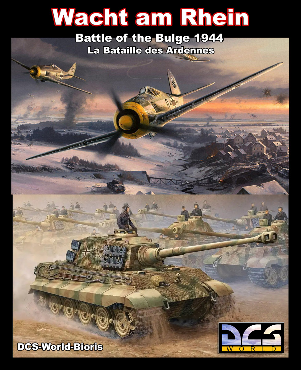 Wacht am Rhein - Battle of the Bulge - Normandy 1944 / FW-190 / BF-109 / Deutscher Mustang