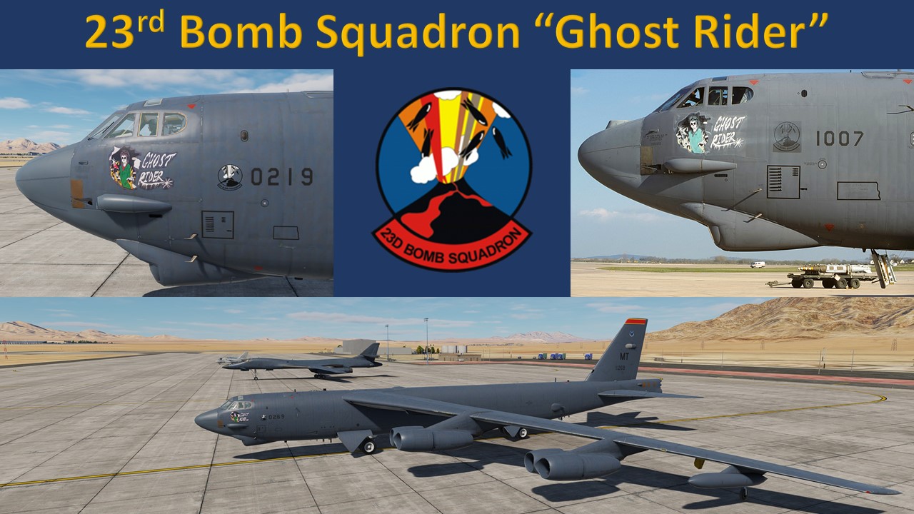 23rd Bomb Squadron "Ghost Rider" B-52H