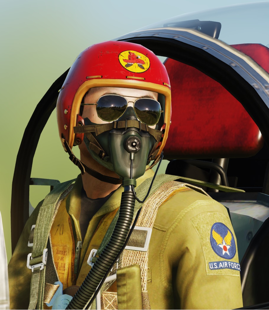 USAF F-86 PILOT HELMET MASK & SUIT REDUX