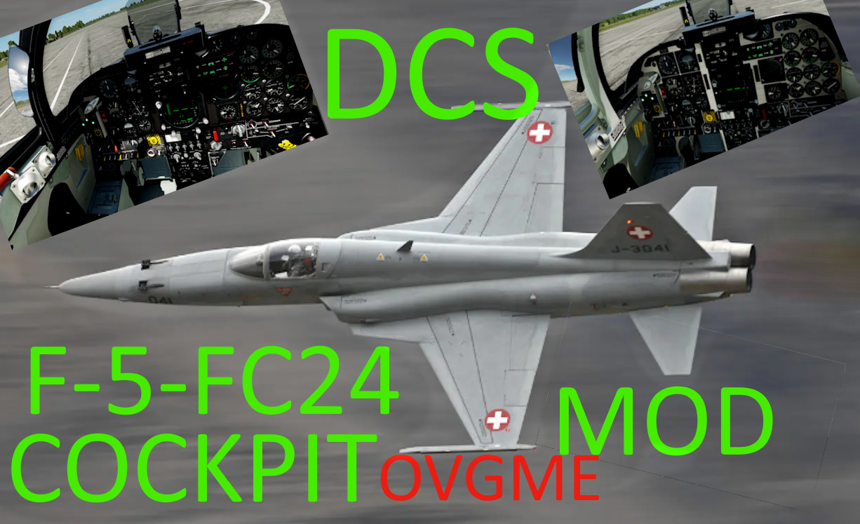 LEADS..F-5 FC24  Cockpit .black/Silver   OVGME