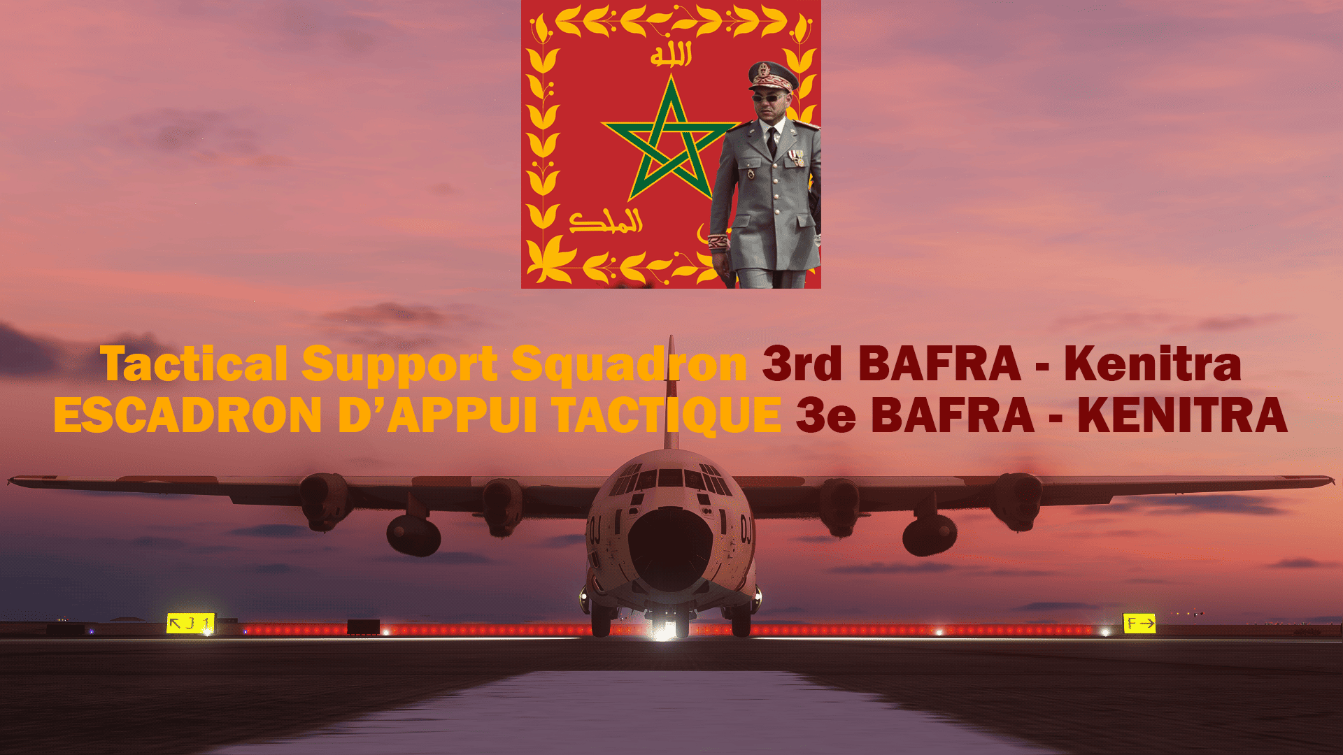 C-130H RMAF CNA-OJ Esquadre d'appui tactique 3e BAFRA Kenitra 