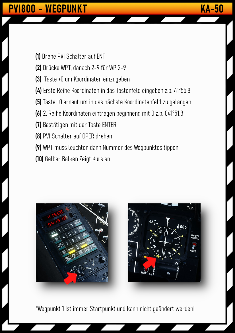 KA-50 Wegpunkt anlegen Deutsch