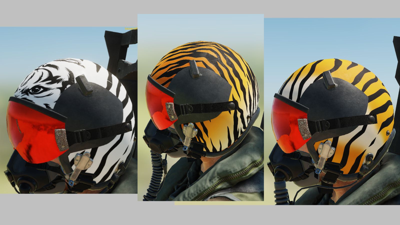 F-15e TIGER Helmets and VISORS kit