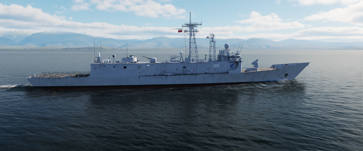 Polish Navy "ORP Pulaski" livery