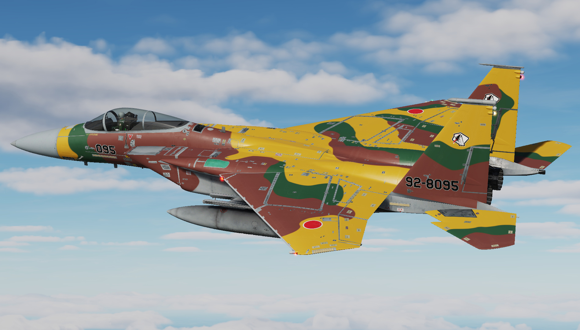 JASDF F-15DJ AGGRESSOR 92-8095 Skin {Fictional}
