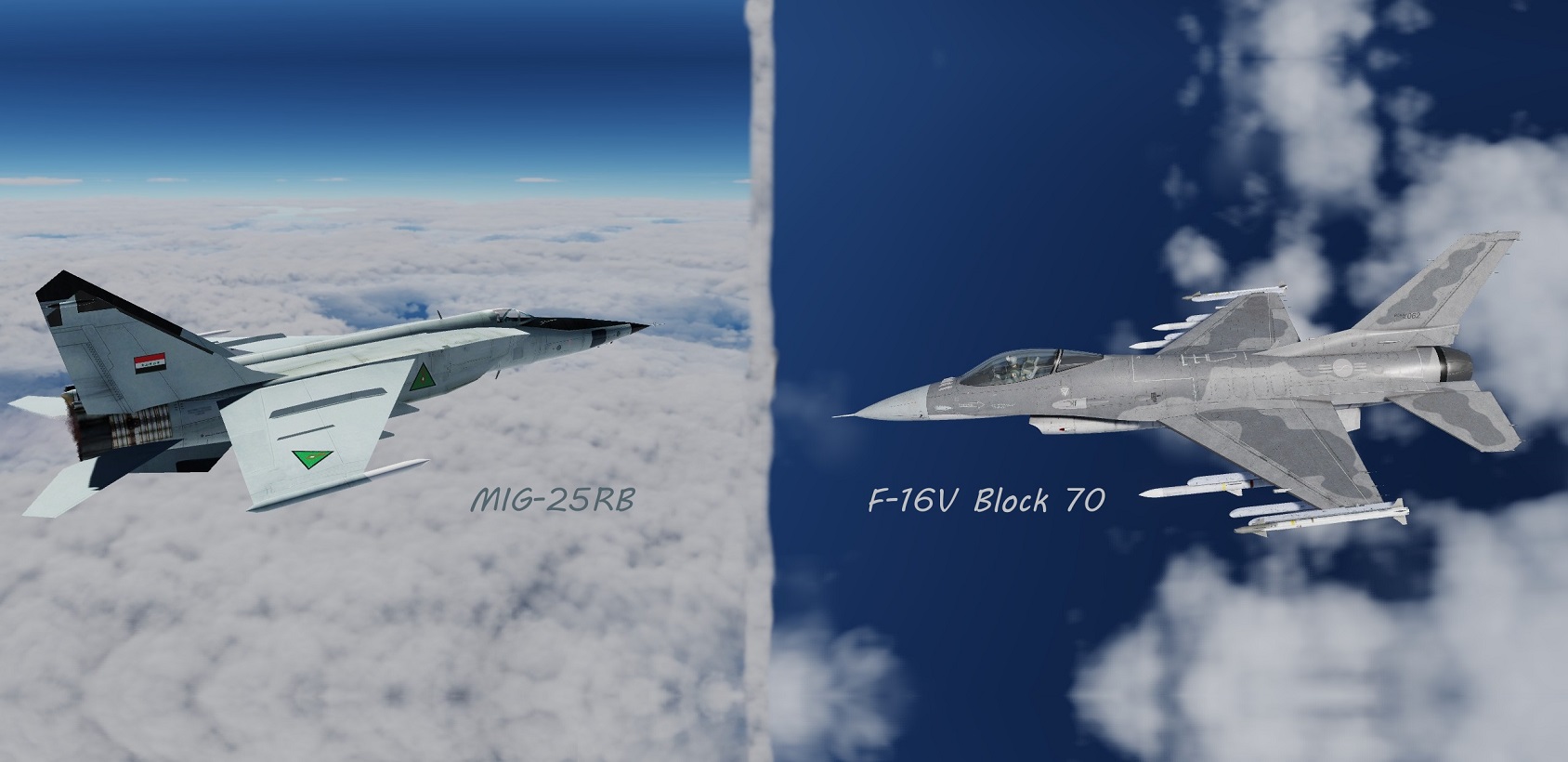 F-16V & MiG-25RB (v1.3)