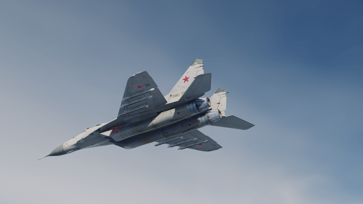 МиГ-29С стандартная серая (темно-серый нос)