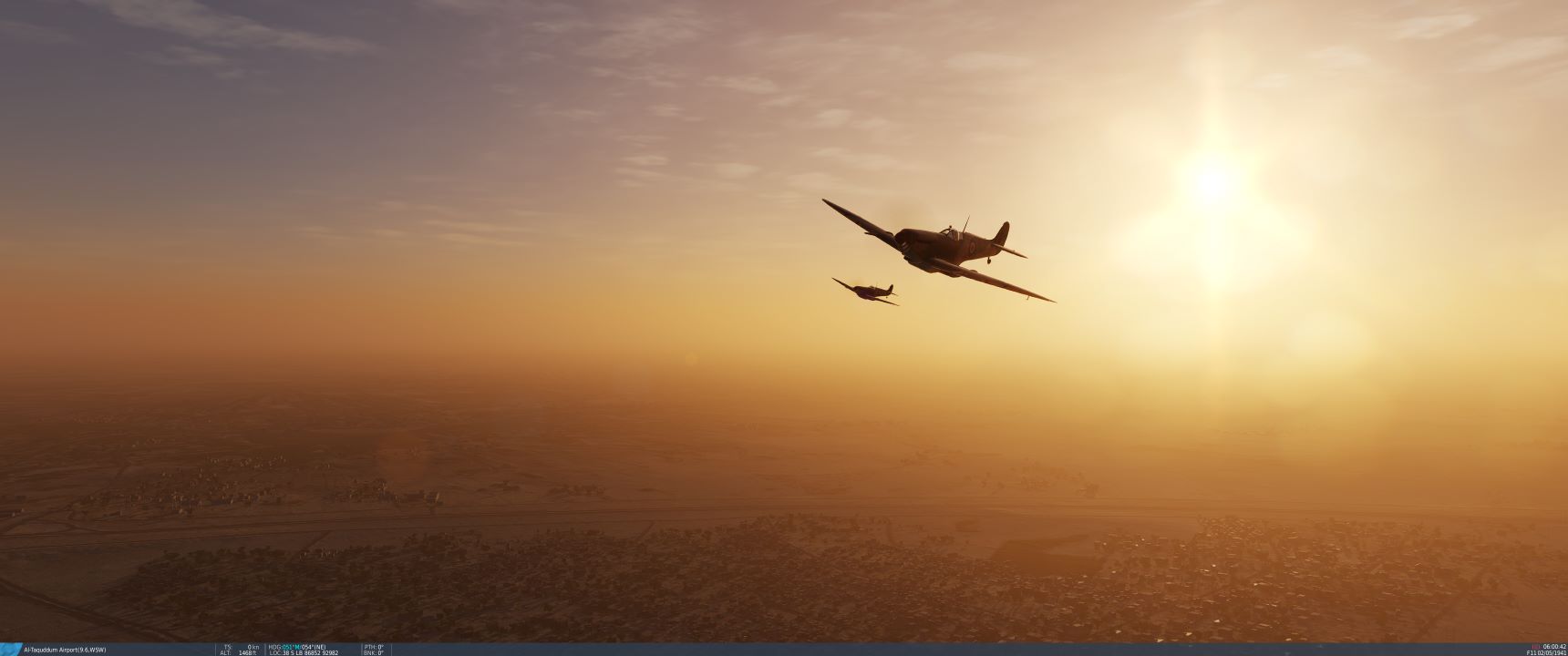 Iraq - Anglo-Iraq Conflict, World War II - Singleplayer Spitfire mission in Iraq - Part 1 of an Al Taqqadum  (re-uploaded)