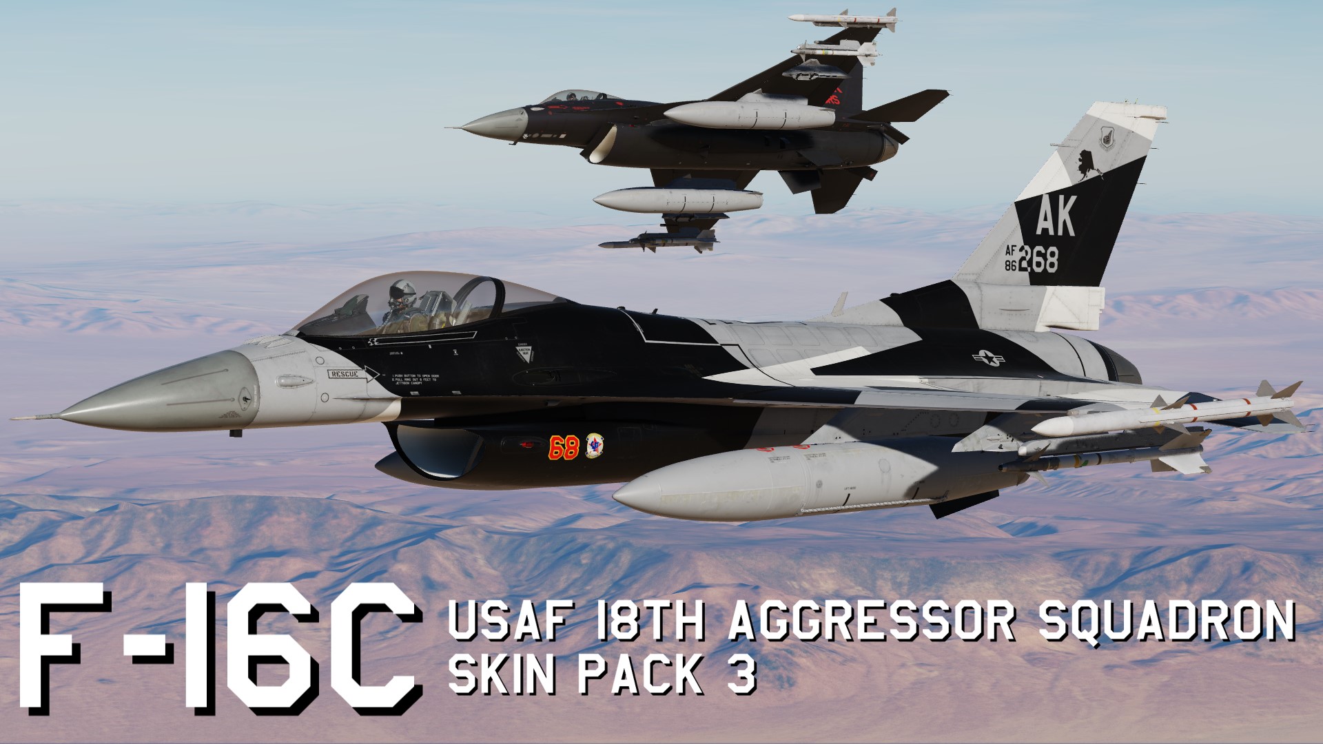 F-16C USAF 18th Aggressor Squadron Skin Pack 3