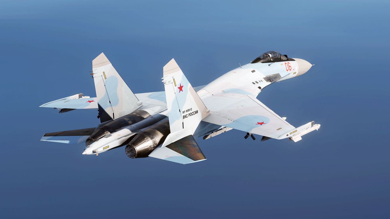 RUS Su-27 with detailed Su-35S skin