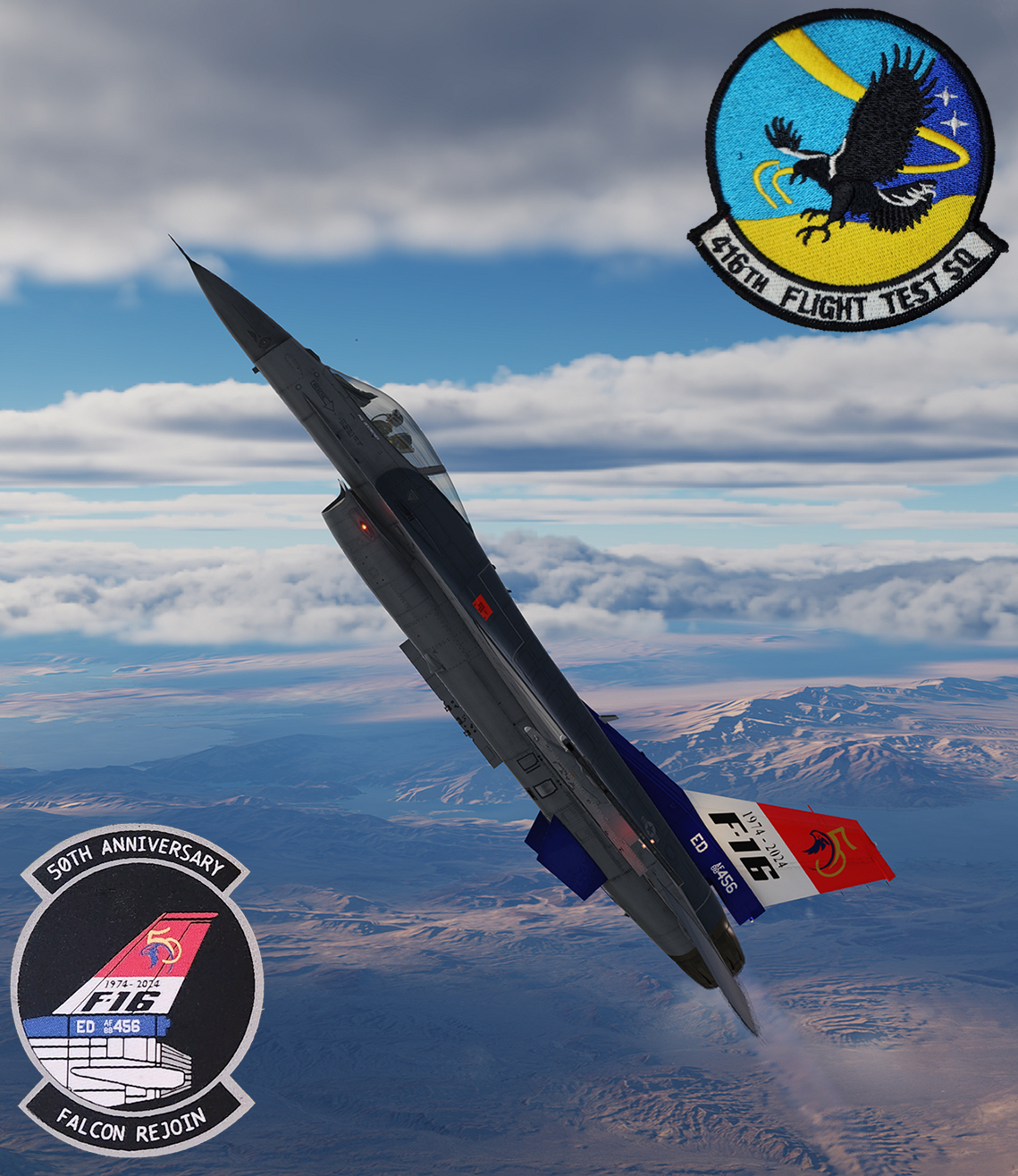 88-0456 "50th Falcon Rejoin", 416th Flight Test Squadron, 412th Test Wing, Edwards AFB, CA (2024)